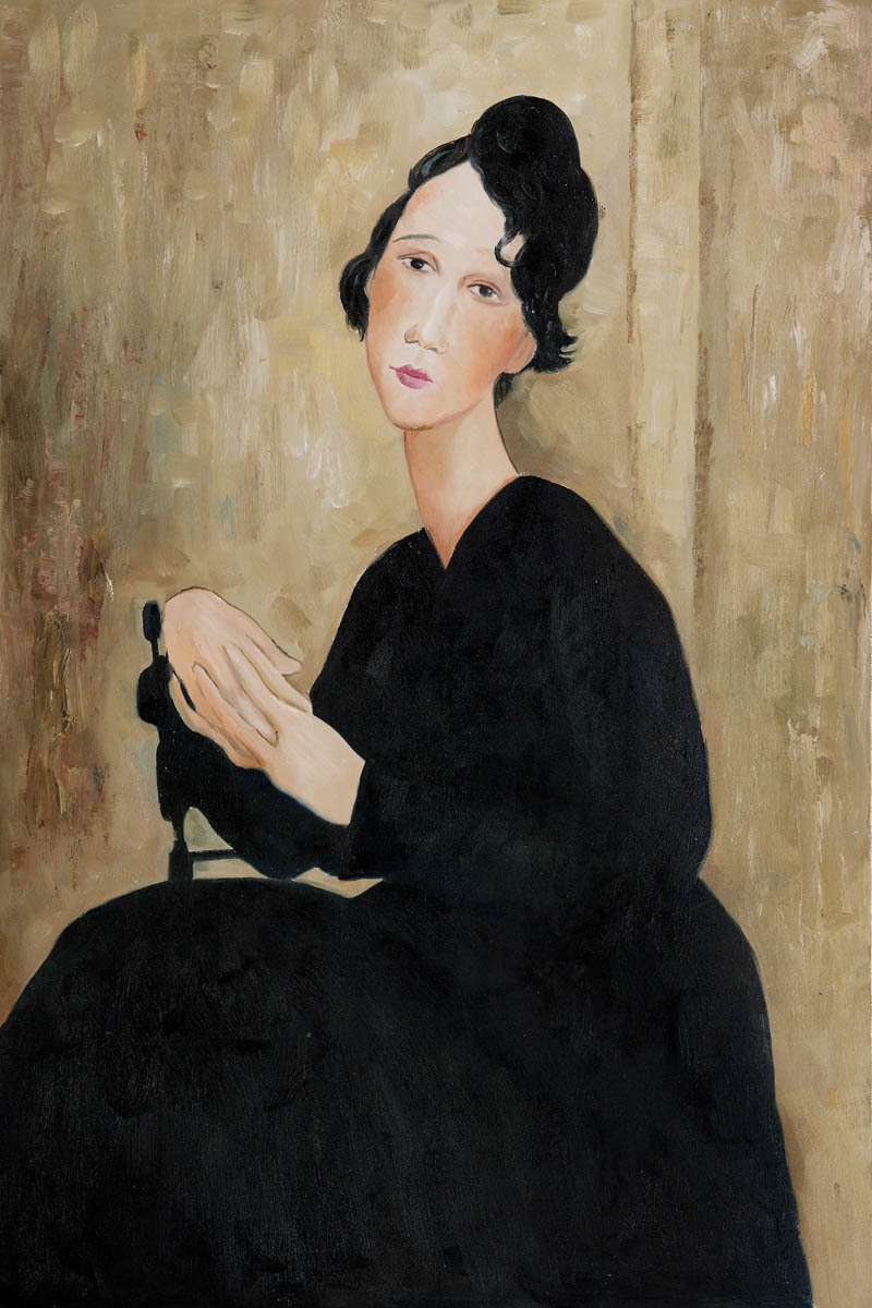 Portrait of Madame Hayden, 1918 - Amedeo Modigliani Paintings